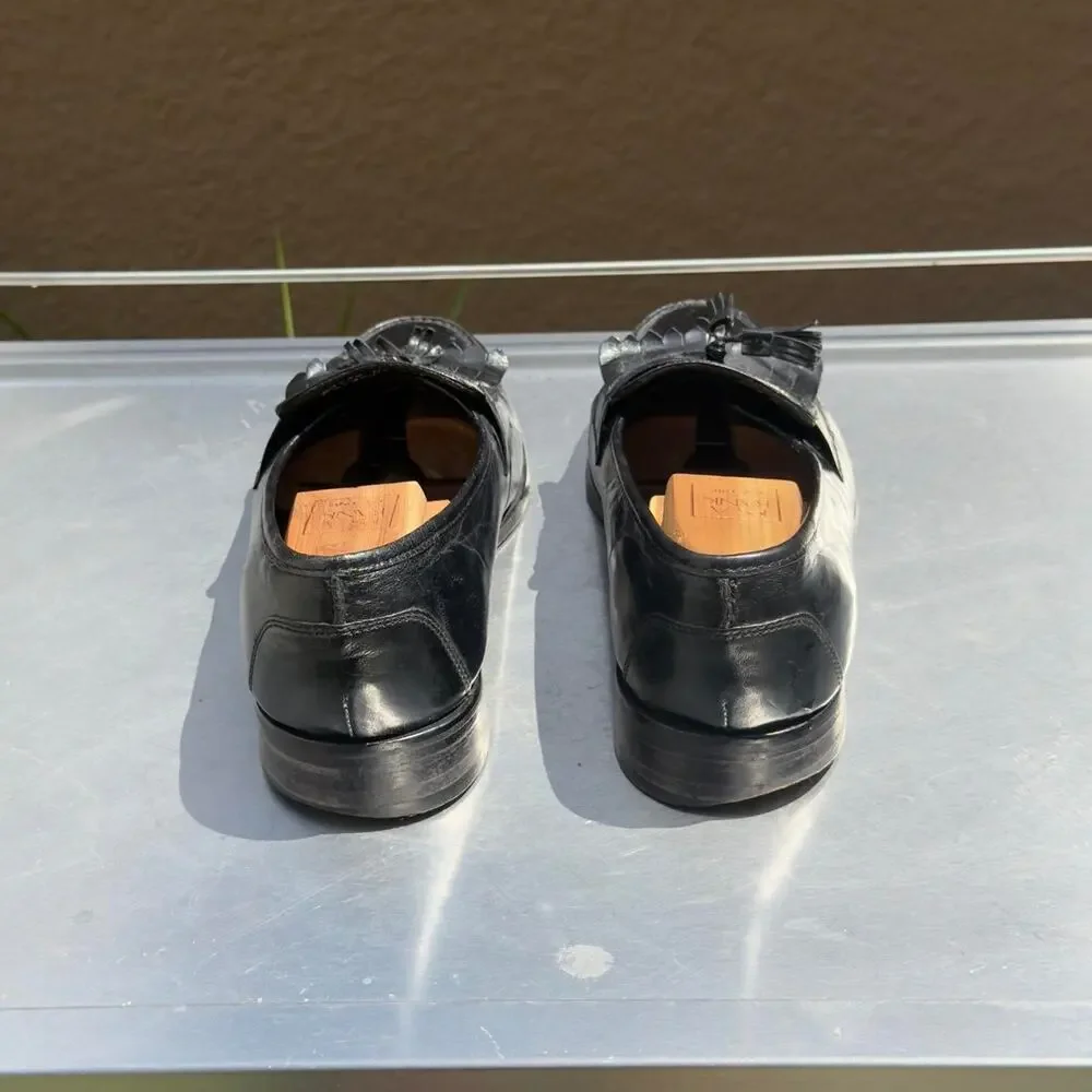 Nunn Bush Black Leather Loafers with Tassel - Size 10 1/2 M